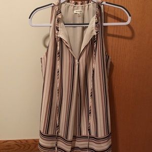 Multi colored striped tank top